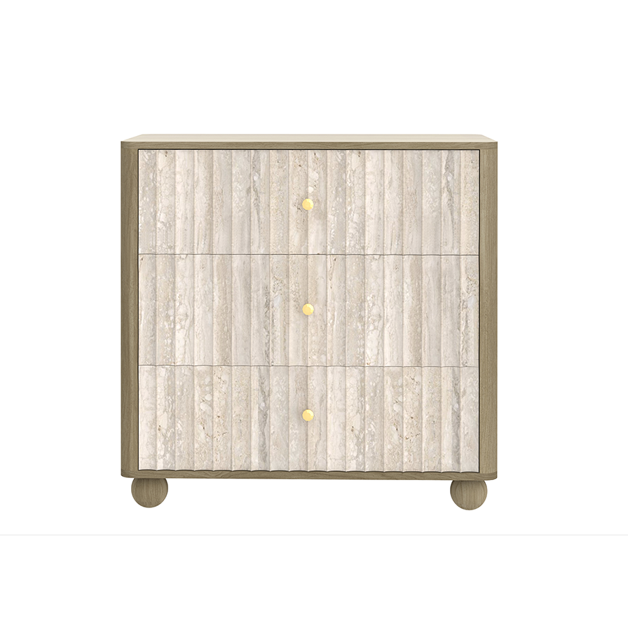 Pebble Groove 3-Drawer Chest